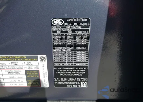 2024 Land Rover Range Rover Sport Dynamic Se из США, поврежденный, VIN SAL1L9FU6RA197296